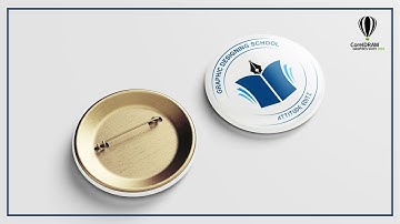 How to Make - School Badge Design | In Coreldraw - with - Photoshop