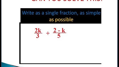 How to write fractions into a single fraction| CSEC Maths |June 2015 Q2C|Leaning with the Passleys
