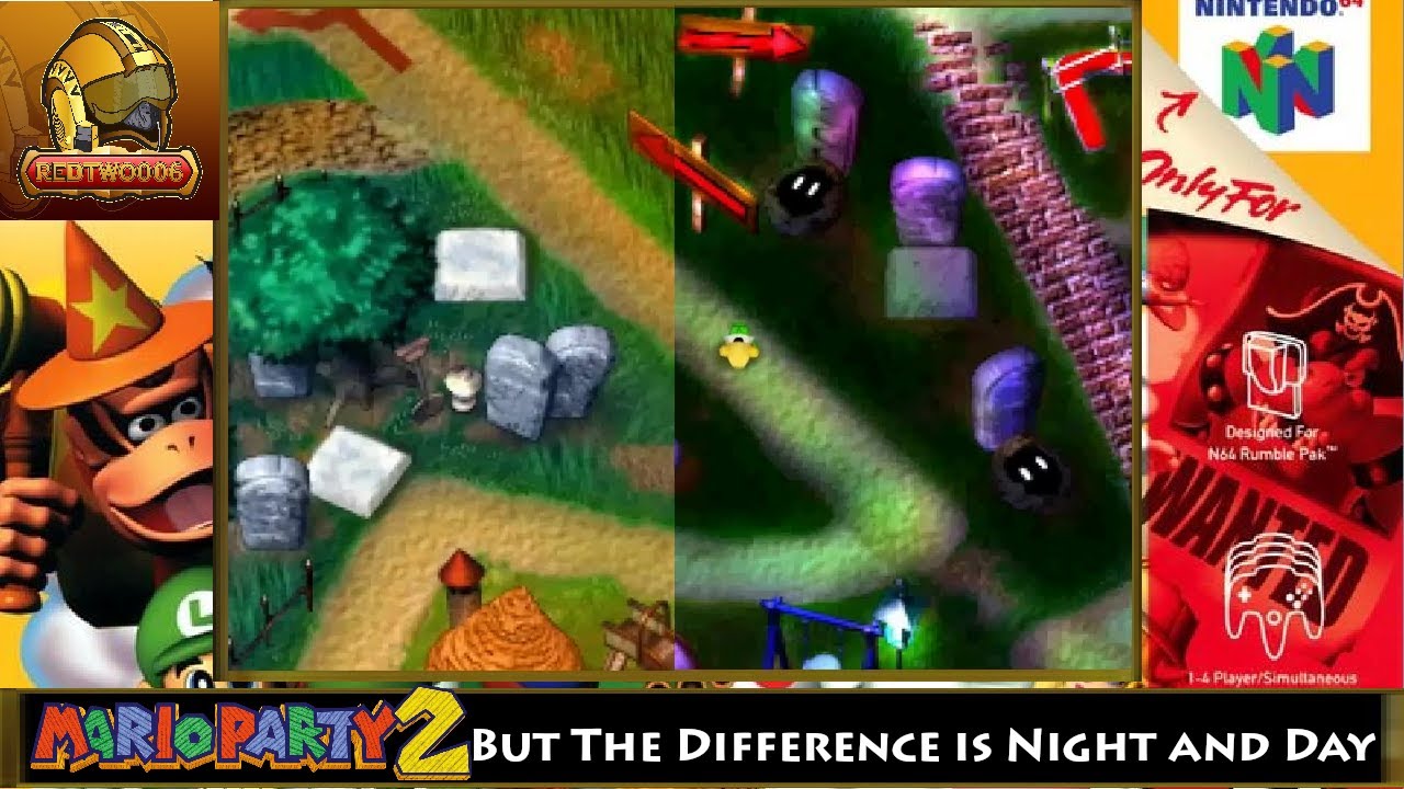 Mario Party 2 But The Difference is Night and Day - Horror Land Pt 1