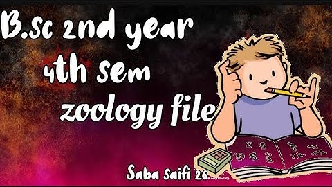 B.sc 2nd year 4th semester (zoology Experiment) // practical file // #b.sc #zoology#practical#file