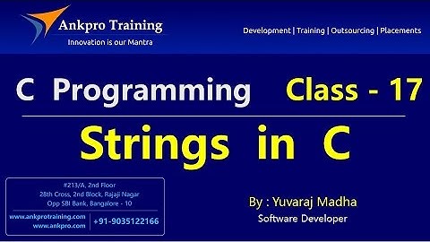 C language - Class 17 : Strings | What is a string? | string functions | strcat, strcpy, strlen