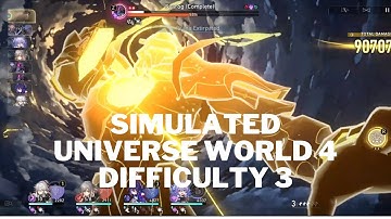 SU World 4 Difficulty III Easy Clear with Hunt Path [Honkai: Star Rail]