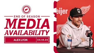 Alex Lyon 2023-24 Detroit Red Wings End of Season Media
