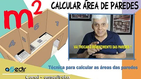 Como calcular quantos metros quadrados tem uma parede?