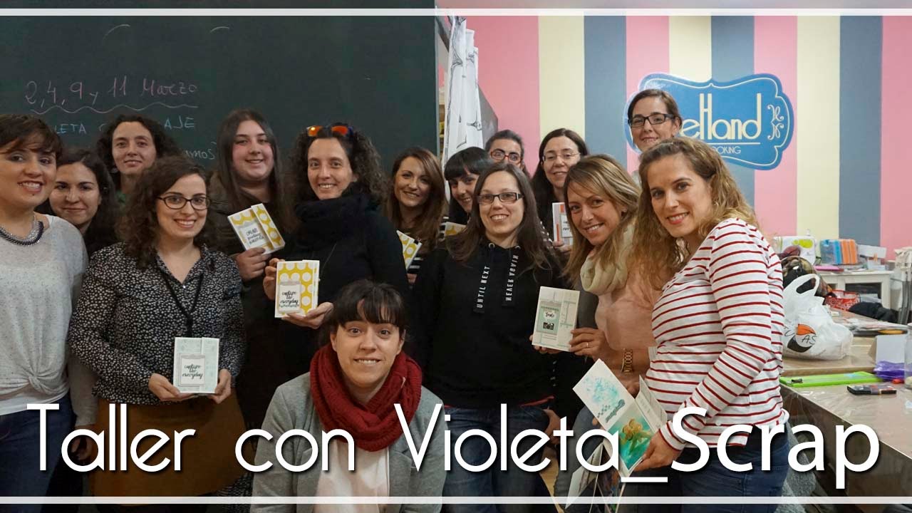 Taller Mini álbum con Violeta_Scrap scrapbook paper