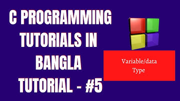 C Programming (Variable/datatype) Bangla Tutorial - 5 by glunda shop & tech