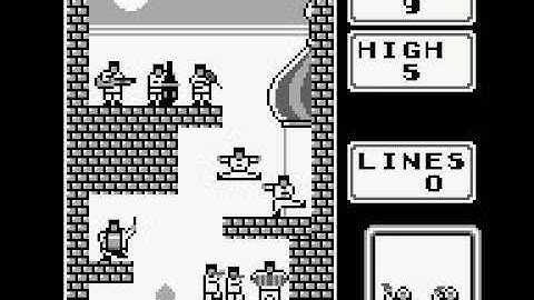 Tetris - B-Type Level 9 High 5 Completed