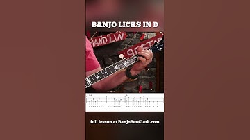 PART1: Banjo Licks You Need To Know in D!🪕