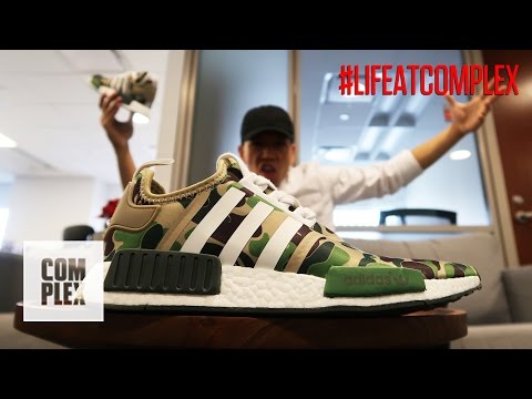 WEARING FAKE BAPE x NMD's IN THE OFFICE | #LIFEATCOMPLEX - YouTube