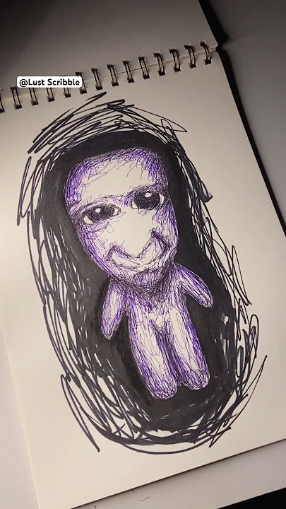 Drawing Scribble Art ( Ao Oni ) #art #scribbleart #drawing #horror #aooni #roblox