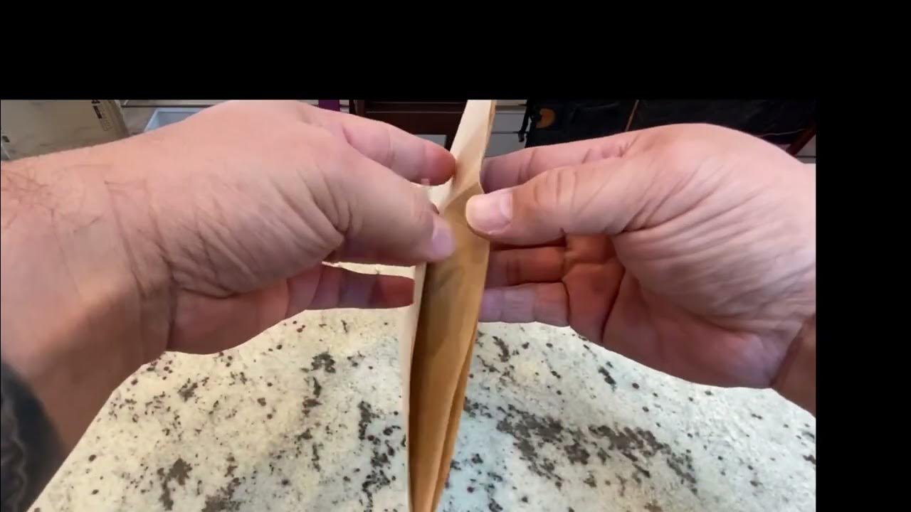 How do you fold those square paper Chemex coffee filters for pour over