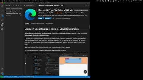 Debugger Installing EdgeDevTools