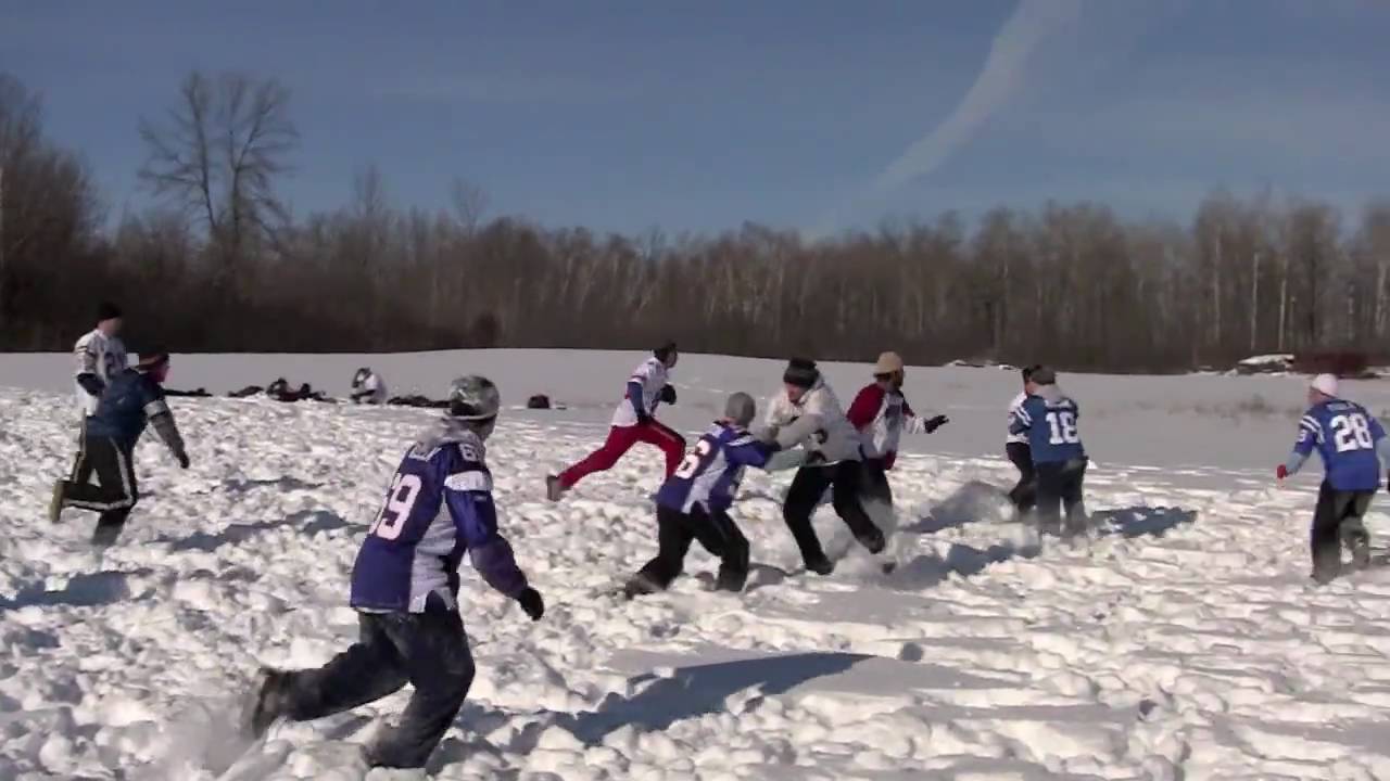 Winter ManWeekend 2010 Snow Football Game - Part 1 - YouTube