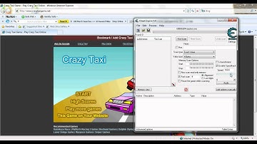 How to use cheat engine speed hack  example used on crazy taxi