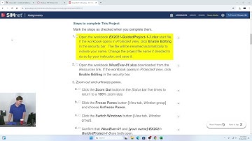 CIS105: 9/26/24: SIMnet Excel Guided Project 1-3