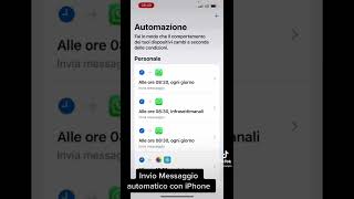 Invio automatico di un messaggio whatsapp con iPhone
