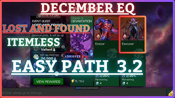 MCOC | EQ 3.2 | Easy Path | December EQ | LOST AND FOUND | Itemless |