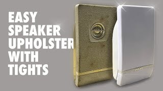 DIY Speaker Upholstery using Stockings - Easy project