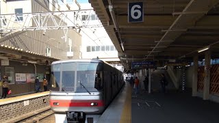 5000系8連運用!!　名鉄5000系　5010f　5007f　準急東岡崎行き　知立6番線発車　2023.3.20