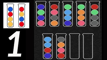 BALL SORT PUZZLE 🔴🟠🟢 | Can You Sort All Balls? | Gameplay Walkthrough | Level 1-10 (iOS, Android)
