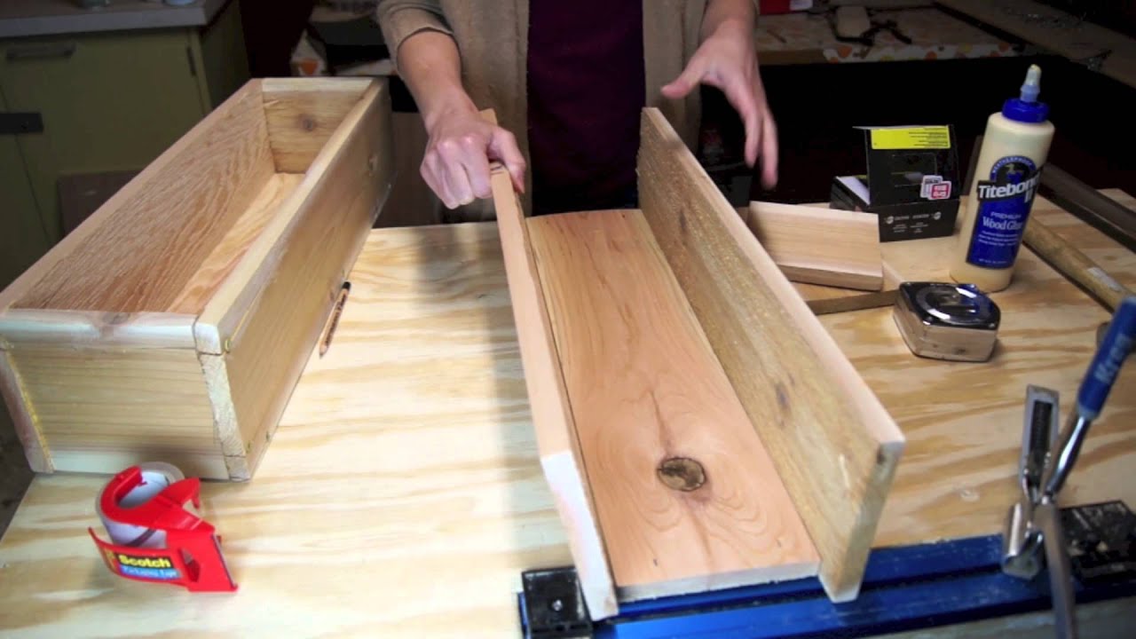 How to Build a Cedar Planter Box - YouTube