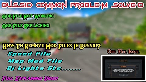 Bussid Common Issue Solved | How To Remove MapMod | Obb File Issue | #bussid