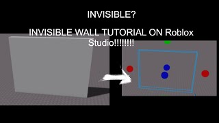 INVISIBLE WALL TUTORIAL ON Roblox Studio! STEP BY STEP TUTORIAL! (and very funny)
