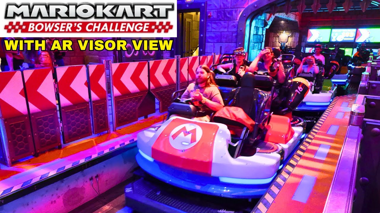 Mario Kart: Bowsers Challenge AR VISOR VIEW | Universal Epic Universe [4K POV]