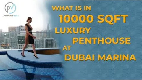 Luxury Penthouse in Dubai Marina Dubai . Room Tour.
