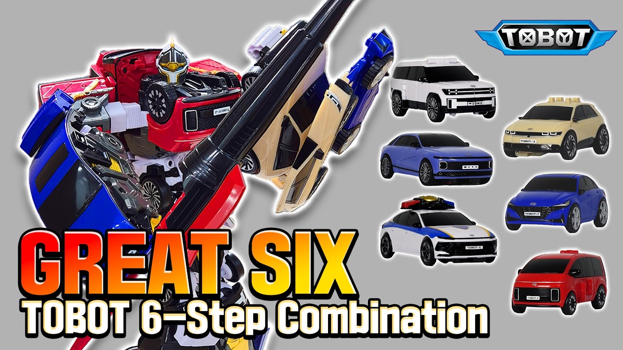 TOBOT GREAT SIX : powerful 6-in-1 Robot Assembly Guide [#TOBOT toy