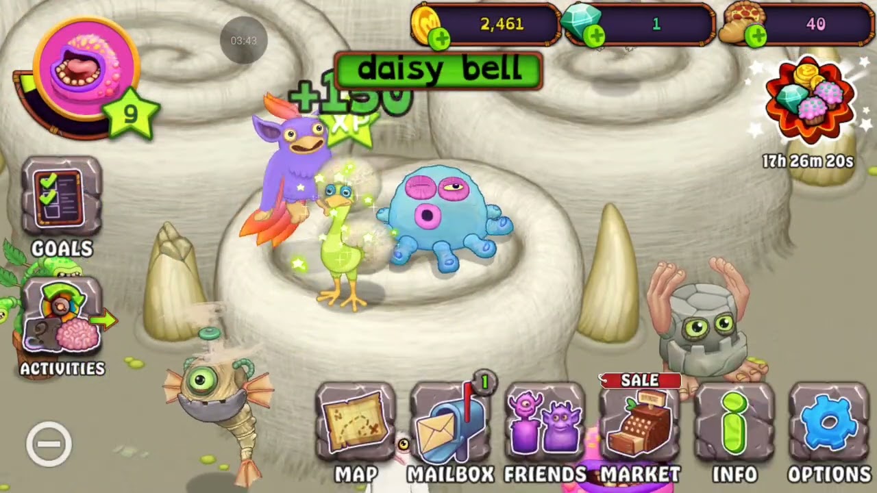 I create daisy bell on my singing monsters