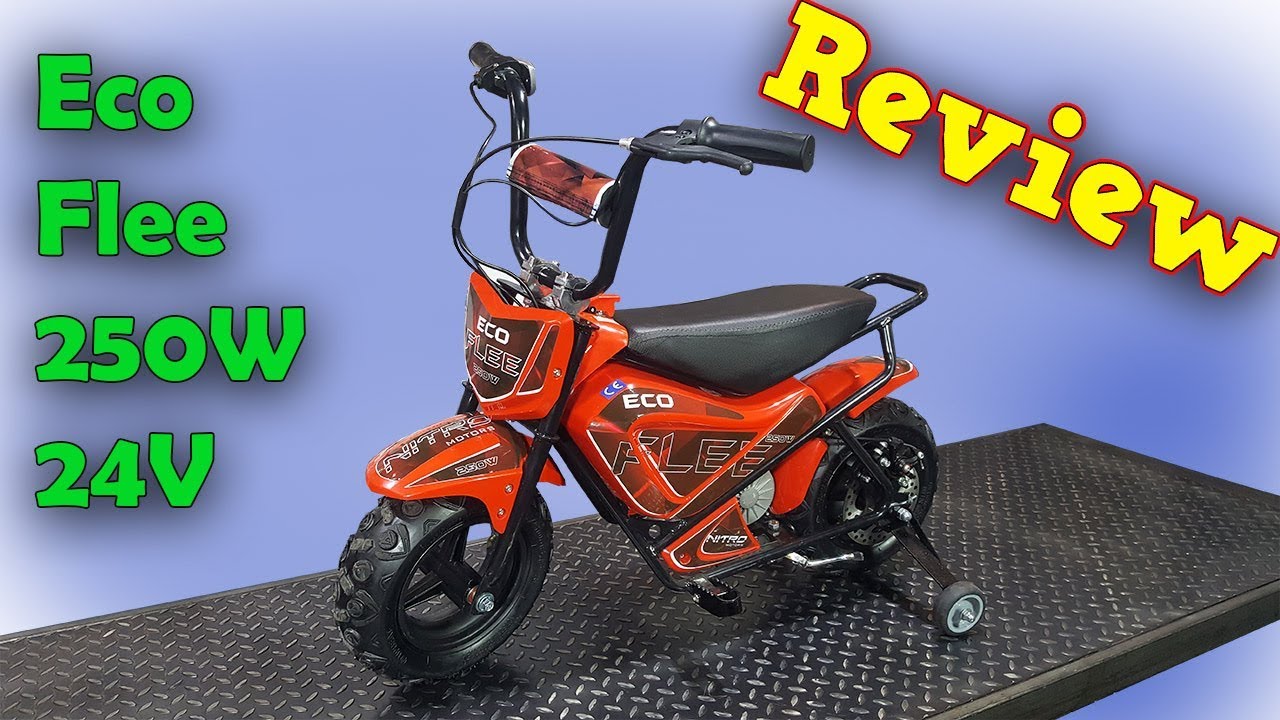 mini moto electrique 24 v enfant eco flee de nitro motor