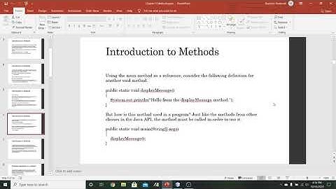 Introduction to Methods