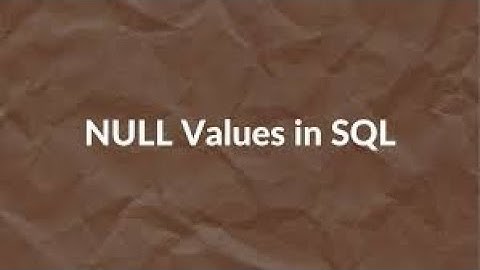 SQL Counting NULLS