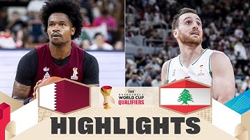 Qatar 🇶🇦 v Lebanon 🇱🇧 | Highlights | FIBA Basketball World Cup 2027 Asian Qualifiers