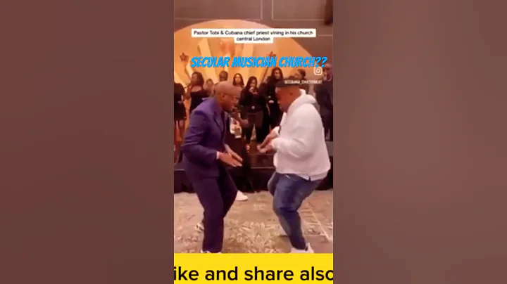 Pastor TOBI and Cubana Chief Priest dancing to secular music in church #shortsviral #shorts