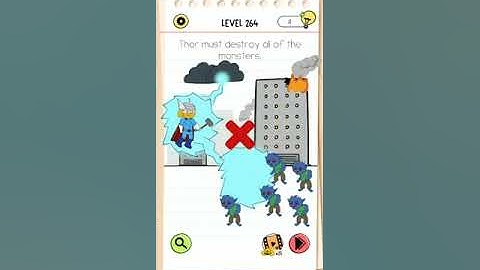 Brain test All-Star level 264 walkthrough solution