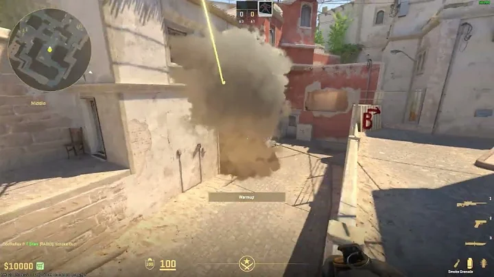 [CS2] Mirage Connector Waterfall Smoke from T-Spawn