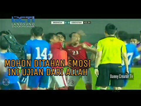 Detik - detik kerusuhan saat laga Indonesia U-23 vs Uzbekistan U-23 | PSSI Anniversary Cup 2018