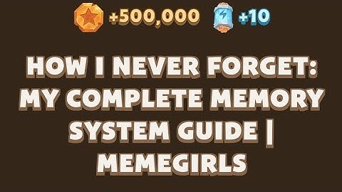 How I Never Forget: My Complete Memory System Guide | MemeGirls video code