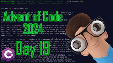 Advent of Code 2024 - Day 19 - Linen Layout [C#]