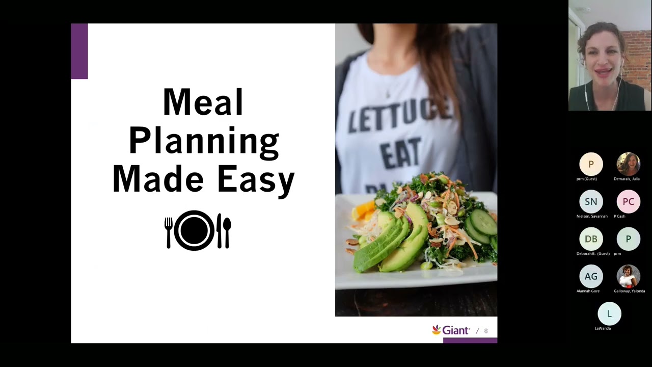 Gamifying Meal Planning Nutrition Workshop