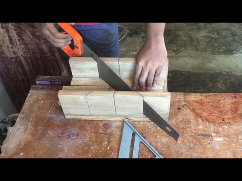 How to make a easy diy hand saw miter box | miter guide |