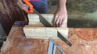 Download lagu How To Make A Easy Diy Hand Saw Miter Box | Miter Guide | mp3