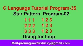 Star Pattern In C programming| Program-35 |star pattern program-02