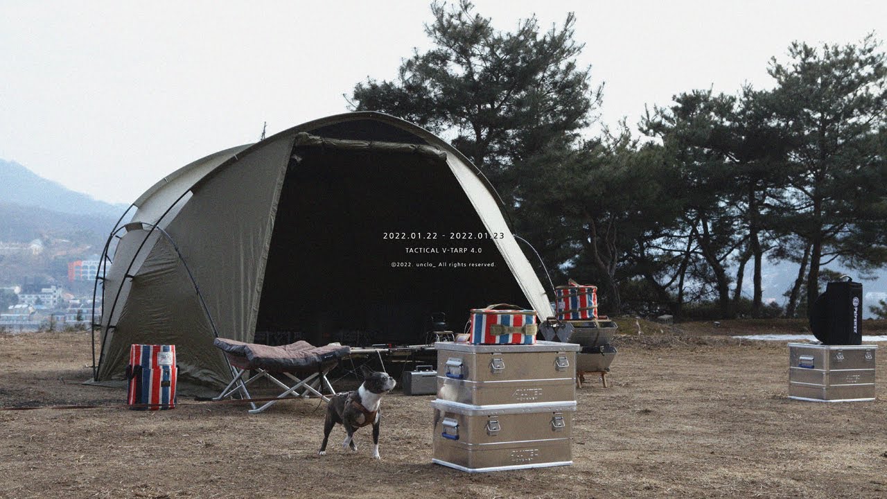 올해 첫 솔로캠핑 ㅣ hxo design ㅣ헬리녹스브이타프ㅣ알루텍박스ㅣ양평노지ㅣ동계캠핑ㅣ감성캠핑ㅣ4w1hㅣasmr