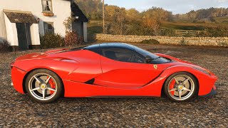 Forza horizon 4 - 2013 ferrari laferrari car show speed jump crash
test . 1440p 60fps.