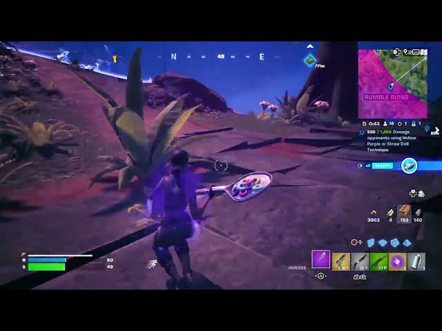 How to Dig Refined Kinetic Ore Fragments around Rumble Ruins - Fortnite Quest