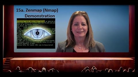 15a. Zenmap (Nmap) Demonstration -  Information Security - Professor Russell Esposito