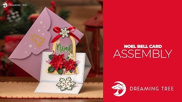 SVG File - Noel Bell Card - Assembly Tutorial (For Cricut, Silhouette, and ScanNCut)